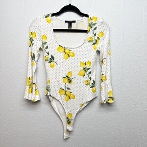 Forever 21 Novelty Coquette Chic Garden Girl Cottagecore Womens Bodysuit Small